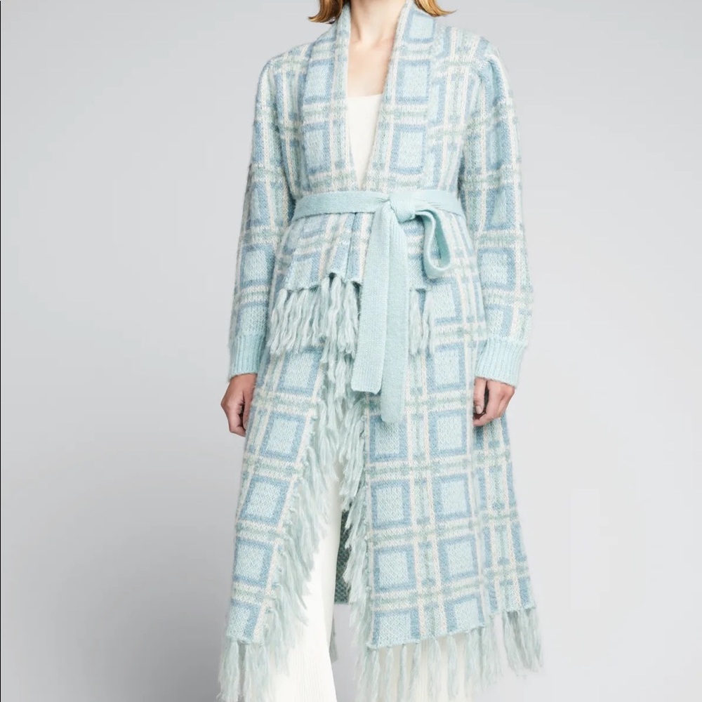 LOVE SHACK FANCY AVIE LONG DUSTER SWEATER- perfect for BEACH NIGHTS